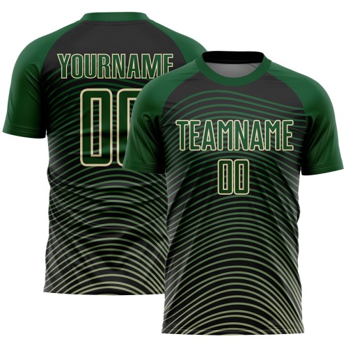 Maglia calcio Kelly Green frecce bianco-nero