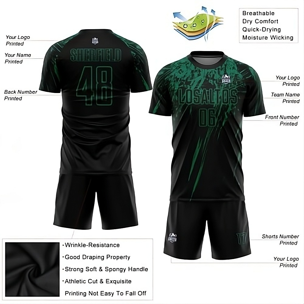 Maglia calcio Kelly Green - Vista 3