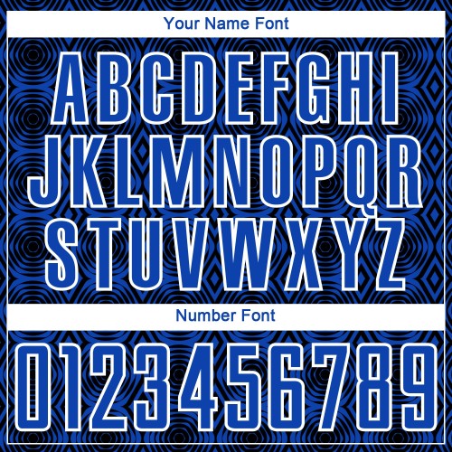 Maglia calcio Thunder Blue geometrica sublimata - Vista 3